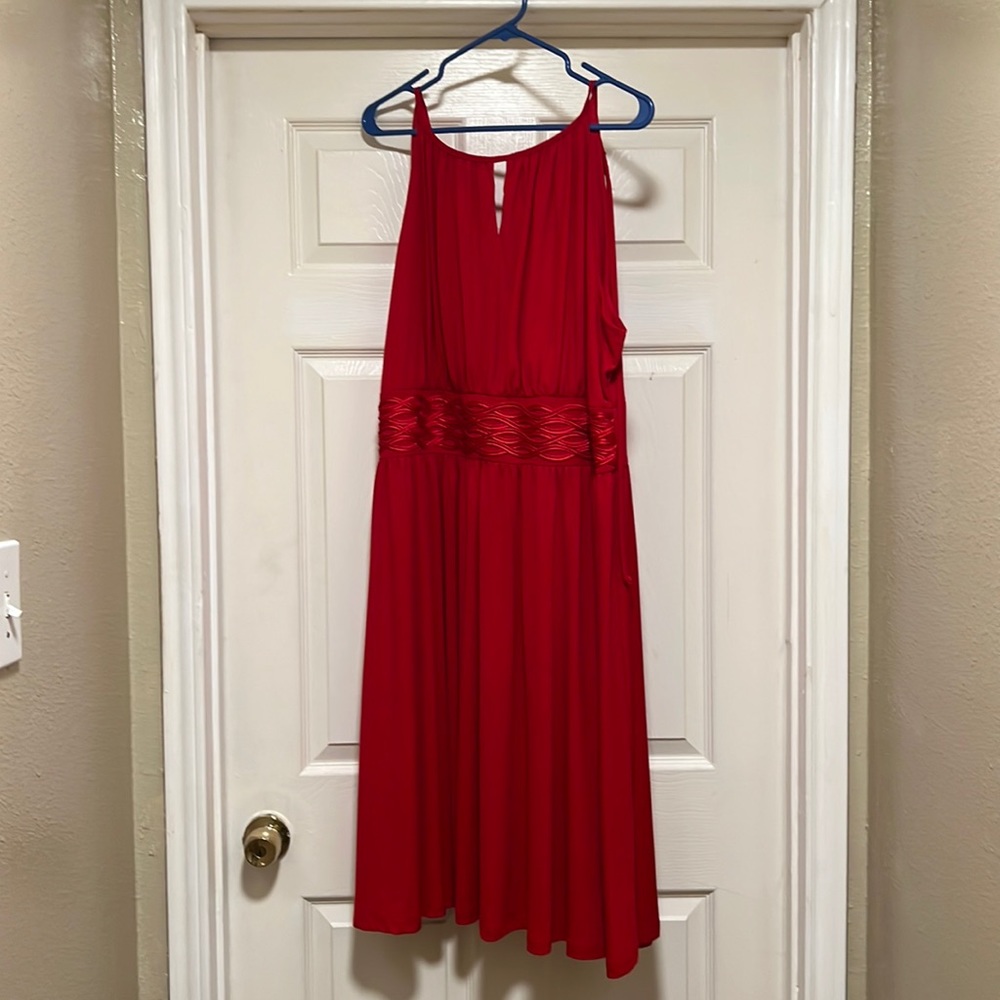 Stunning red plus size dress from midnight velvet